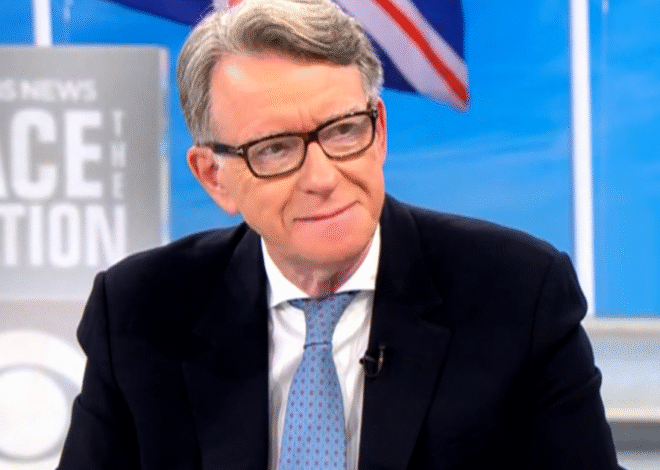 U.K. Ambassador to U.S. Peter Mandelson fired by Prime Minister Keir Starmer over Jeffrey Epstein ties