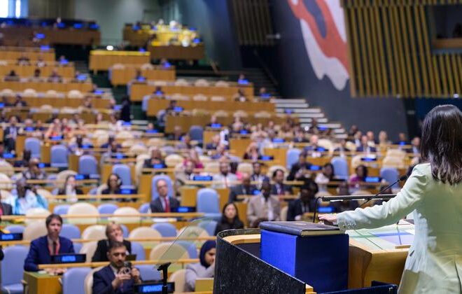 ‘No ordinary session’: Baerbock opens UN General Assembly with call for courage and reform