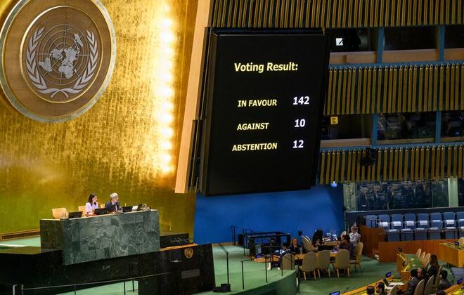 General Assembly endorses New York Declaration on two-State solution between Israel and Palestine
