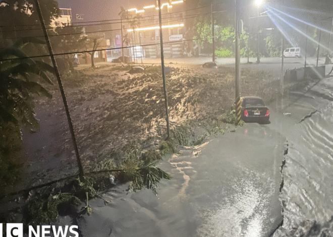 Taiwan Lake Floods as Strongest Storm of the Year Approaches China
