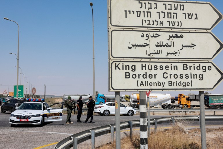 Attack at Jordan-West Bank crossing kills two Israelis | Israel-Palestine conflict News | Al Jazeera