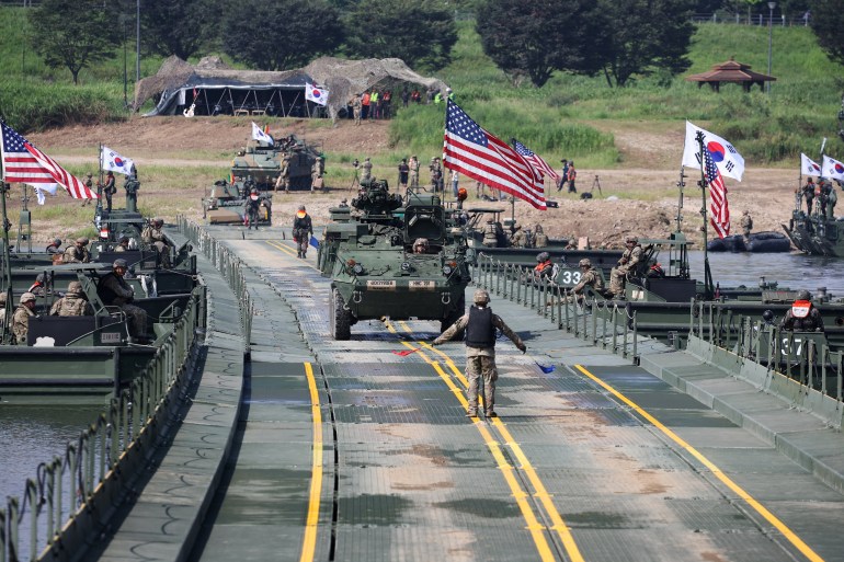 North Korea slams ‘dangerous’ drills by US, Japan, South Korea | News | Al Jazeera