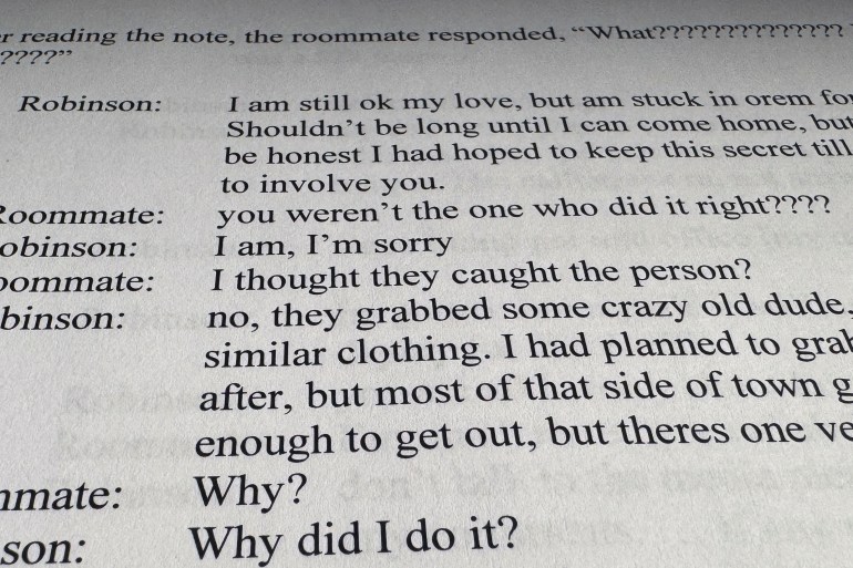 ‘A script’: Texts of alleged Charlie Kirk killer fuel conspiracy theories | Politics News | Al Jazeera