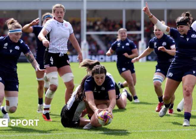 Women’s Rugby World Cup 2025: Scotland ‘miss lift and have to take the stairs’ against England