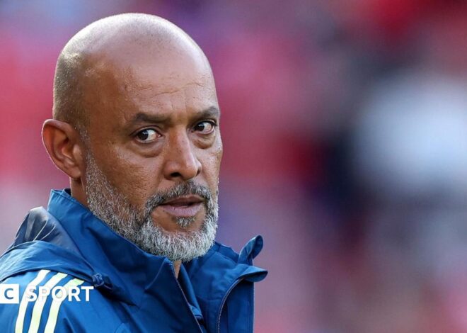 Nottingham Forest boss Nuno Espirito Santo sacked