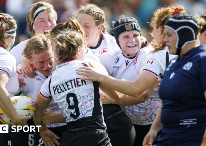 Women’s Rugby World Cup 2025: Scotland on course for England tie after Canada loss