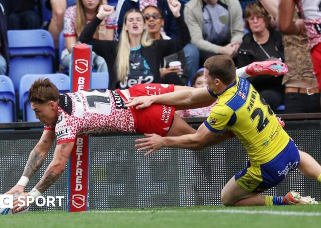 Warrington 12-34 Leigh: Leopards earn rare away win in Super League