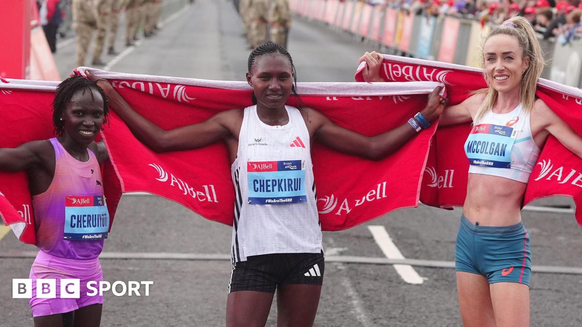 Great North Run: Eilish McColgan third as Sheila Chepkirui wins women’s race