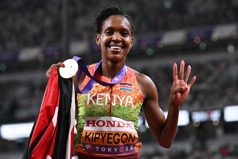Kenya’s Kipyegon wins record fourth 1,500m title at World Athletics | Athletics News | Al Jazeera