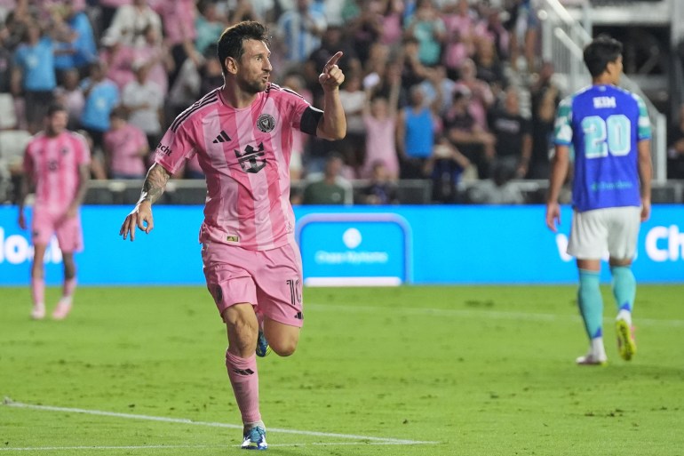 Messi scores goal, delivers assist as Inter Miami beat Seattle Sounders | Football News | Al Jazeera