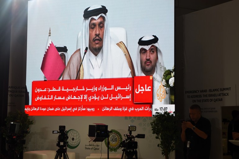 Qatar PM blasts Israel, appreciates Arab, Islamic support ahead of summit | Israel-Palestine conflict News | Al Jazeera