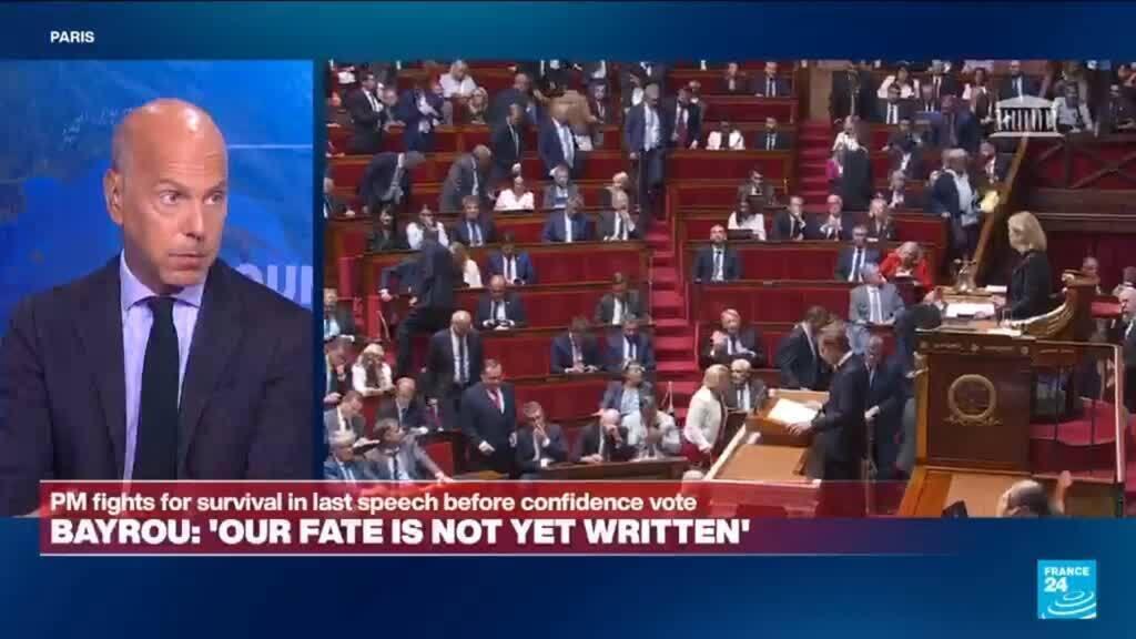 Bayrou offers 'doom and gloom' in final speech before confidence vote