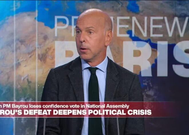 French MPs ‘relieved’ and ‘worried’ after confidence vote topples PM Bayrou