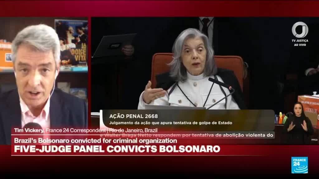 Brazil's Bolsonaro guilty of coup charges, court majority decides in landmark trial