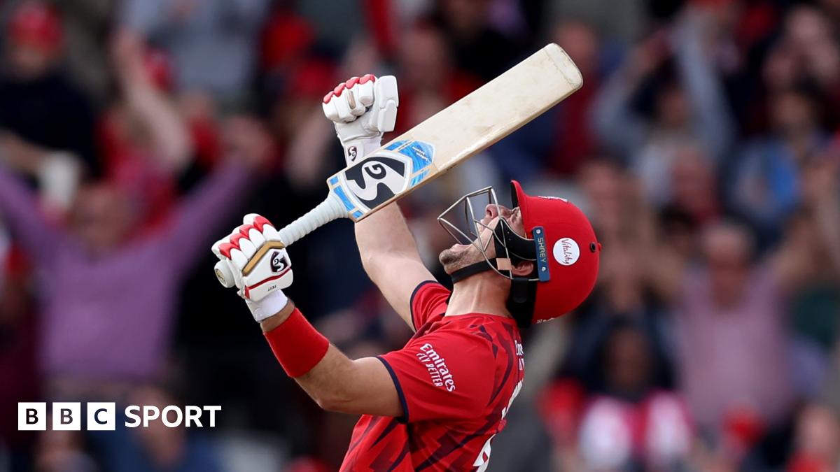 T20 Blast: Liam Livingstone seals Lancashire victory over Kent