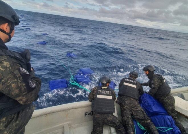 1.4 tons of cocaine found floating in Pacific Ocean 1,000 miles off coast of El Salvador