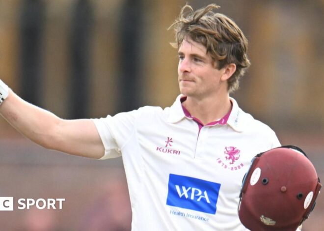 County Championship: Abell hits ton to put Somerset on top against Yorkshire
