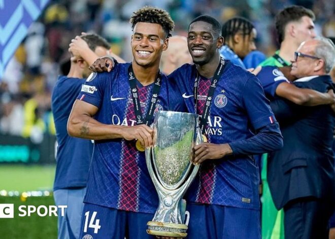 Paris St-Germain: Dembele and Doue to miss September through injury
