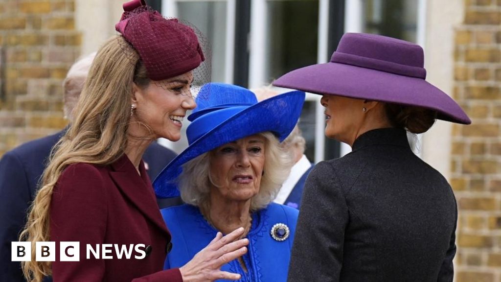 In pictures: Trump and Melania meet the royals at Windsor