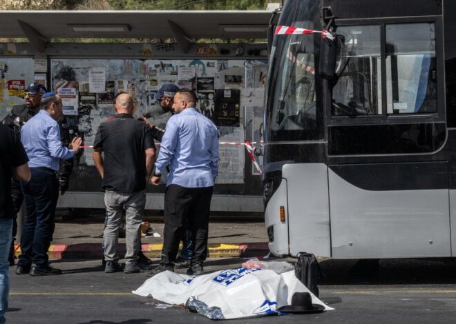 Palestinian gunmen kill six people in attack on Jerusalem bus stop