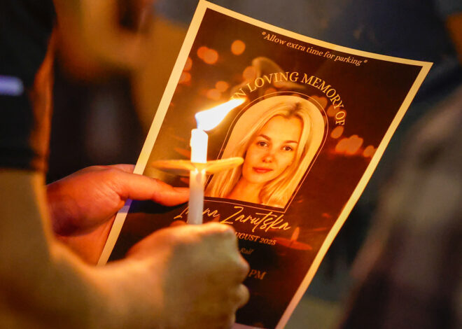 Vigil for Ukrainian Refugee Stabbed to Death on US Train