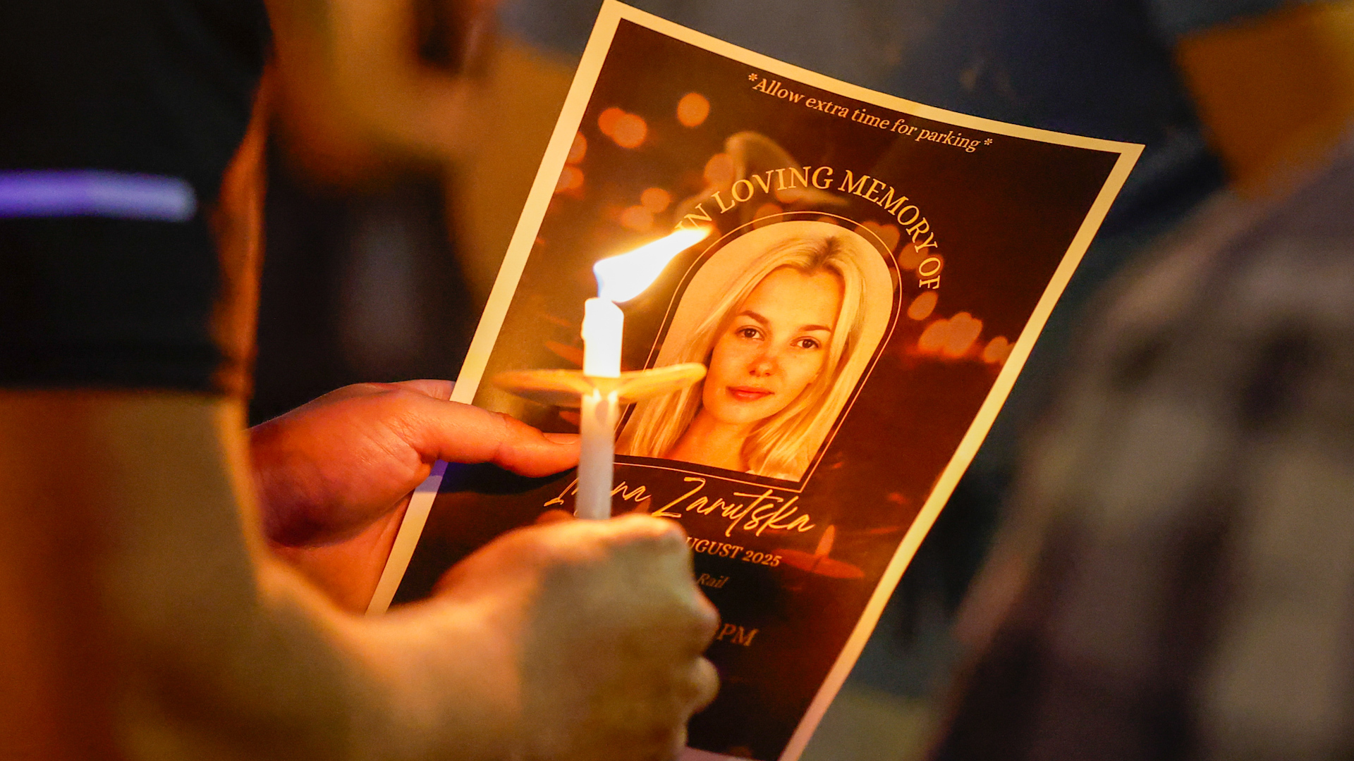 Vigil for Ukrainian Refugee Stabbed to Death on US Train