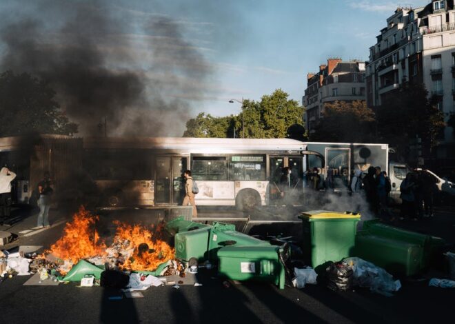 Protests in Paris and across France seek to “block everything,” leading to nearly 200 arrests