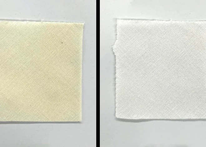 Sweat and food stains vanish under blue light